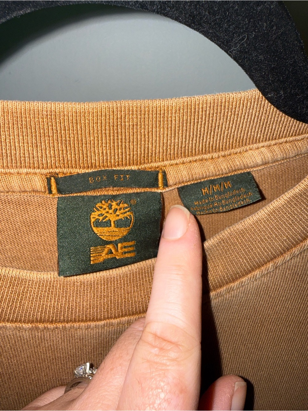 American Eagle X Timberland Collab Brown Short-Sleeve Graphic Tee - Picture 3 of 5